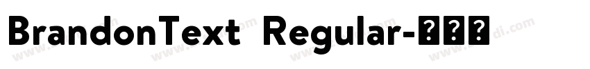 BrandonText  Regular字体转换